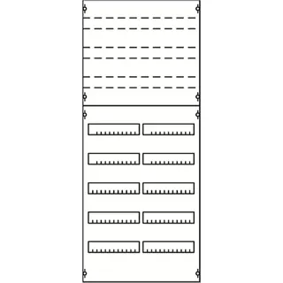 ABB Striebel & John 2V4KA Reiheneinbaugeräte-Modul Reihenabstand 125mm, 8RE / BH4, 2FB