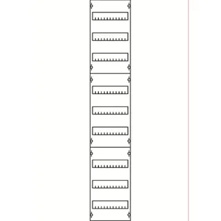 ABB Striebel & John 1V5A Reiheneinbaugeräte-Modul Reihenabstand 125mm, 9RE / BH5, 1FB