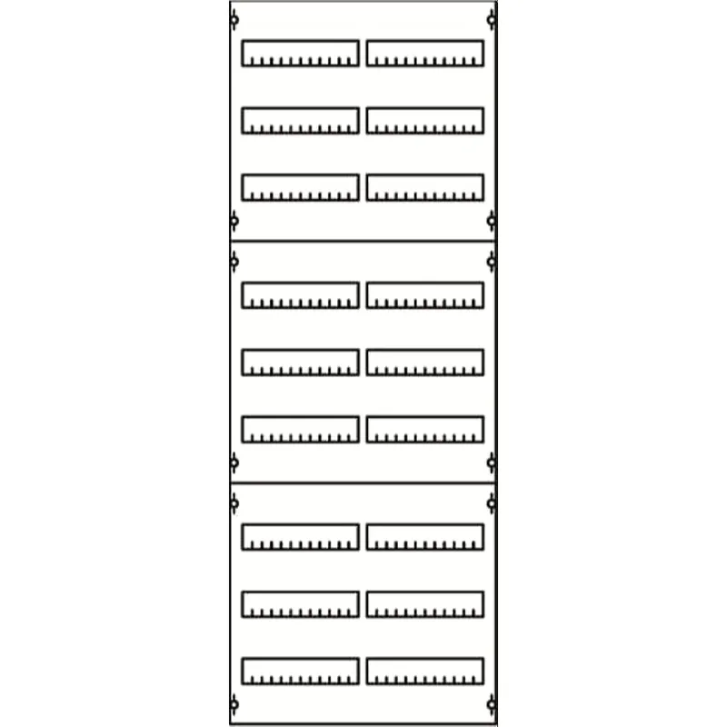 ABB Striebel & John 2V5A Reiheneinbaugeräte-Modul Reihenabstand 125mm, 9RE / BH5, 2FB