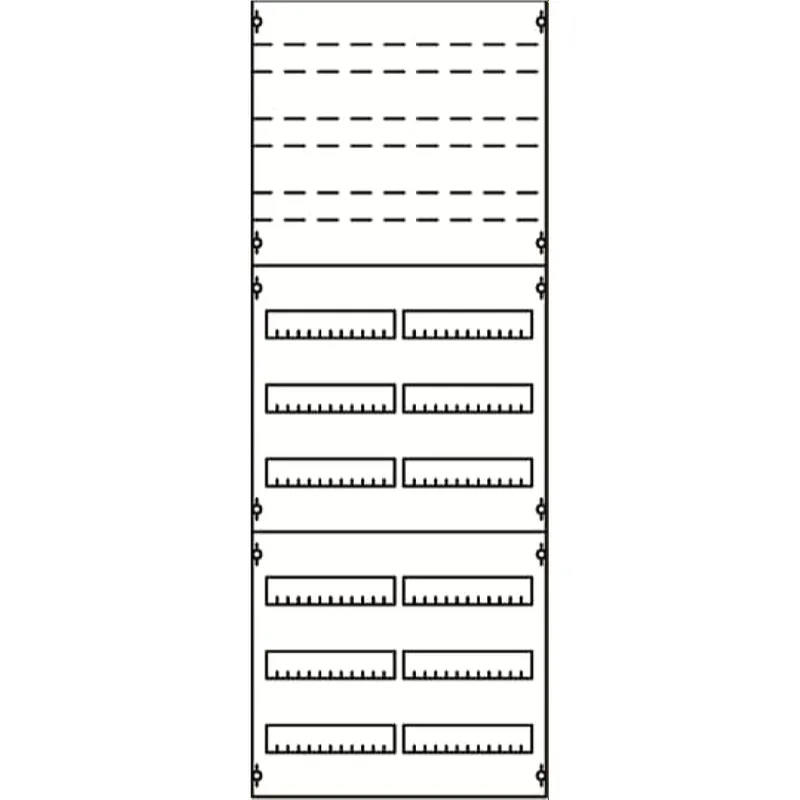 ABB Striebel & John 2V5KA Reiheneinbaugeräte-Modul Reihenabstand 125mm, 9RE / BH5, 2FB