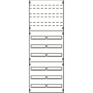 ABB Striebel & John 2V5KA Reiheneinbaugeräte-Modul Reihenabstand 125mm, 9RE / BH5, 2FB