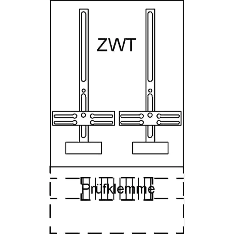 ABB Striebel & John KF421 Zählerwechselplatte mit Zählerkreuz