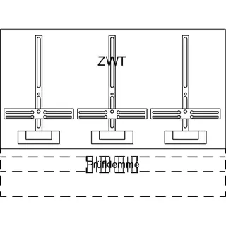 ABB Striebel & John KF423 Zählerwechselplatte mit Zählerkreuz