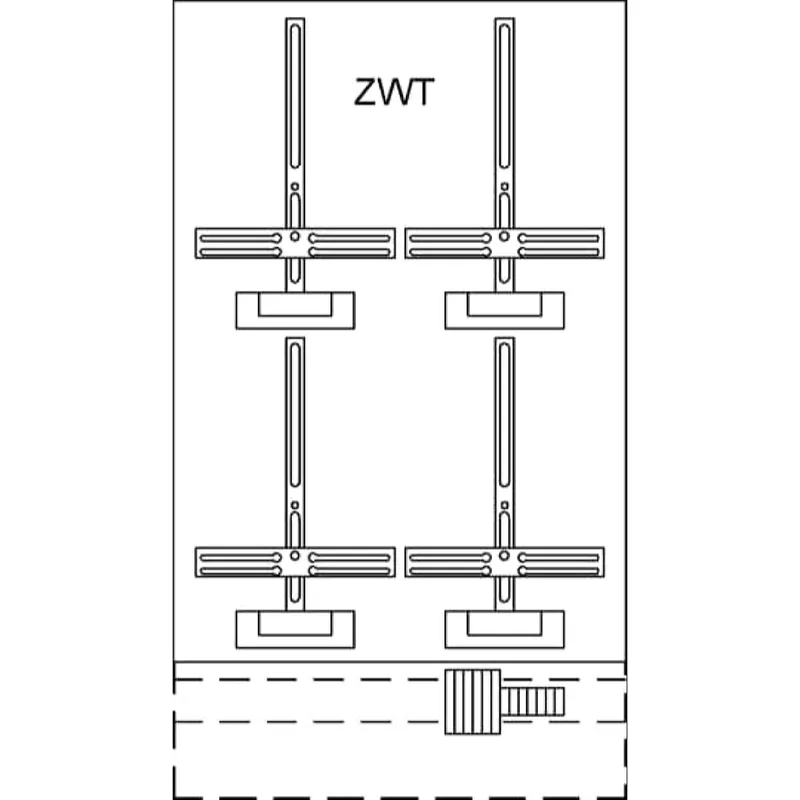 ABB Striebel & John KF424 Zählerwechselplatte mit Zählerkreuz