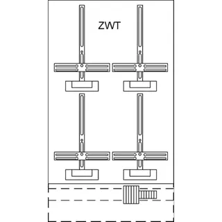 ABB Striebel & John KF424 Zählerwechselplatte mit Zählerkreuz