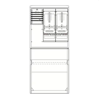 ABB Striebel & John SZ2200E Komplettschrank für den Außenbereich
