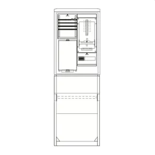 ABB Striebel & John SZ2400E Komplettschrank für den Außenbereich