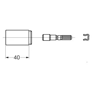 Grohe Verlängerungsset 06427 chrom 40 mm für UP-Ventile DN 15 – Bild 2