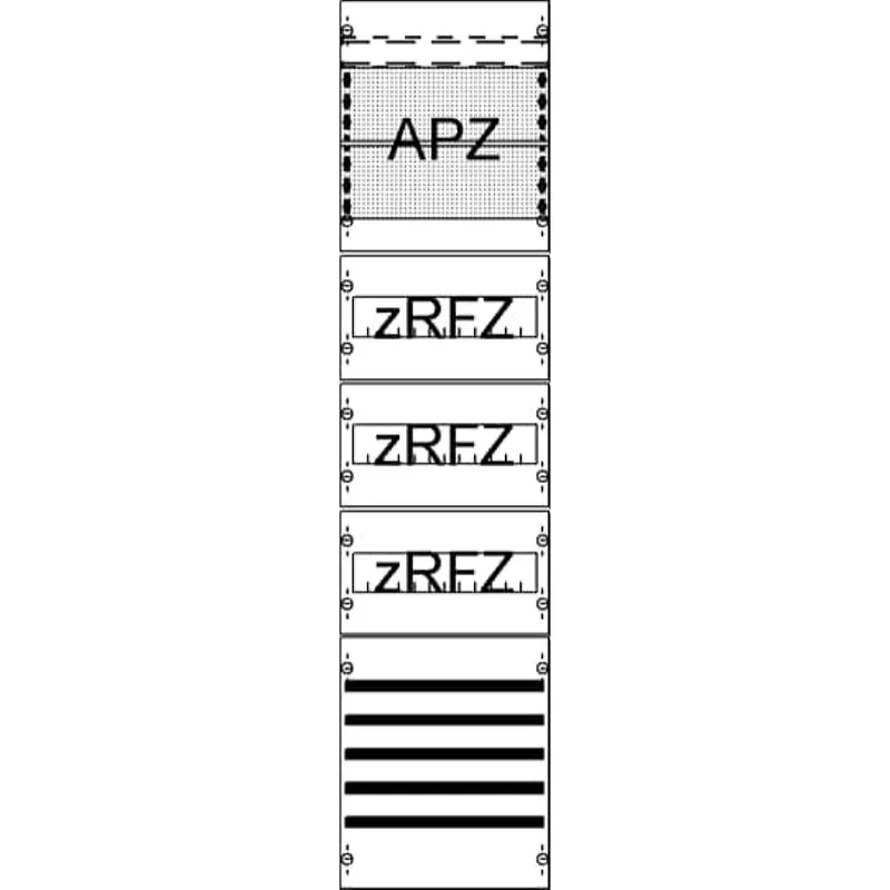ABB Striebel & John FV17SA2R3 Verteilerfeld mit SaS, APZ zRfZ3, 7RE