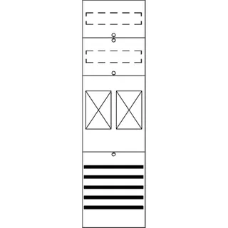 ABB Striebel & John FB16 Zählerfeld ohne Verdrahtung mit BKE-I, 6RE