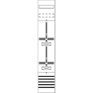 ABB Striebel & John FD19D Zählerfeld ohne Verdrahtung mit Dreipunkt-Befestigung, 9RE