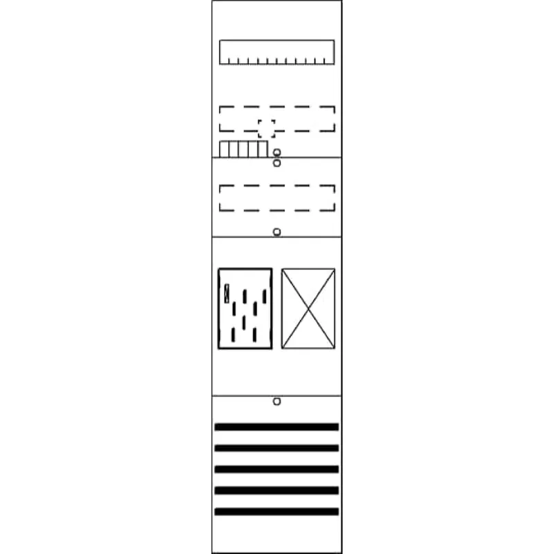 ABB Striebel & John BF17B11 Zählerfeld 7RE 1Z1R vorverdrahtet mit BKE-I