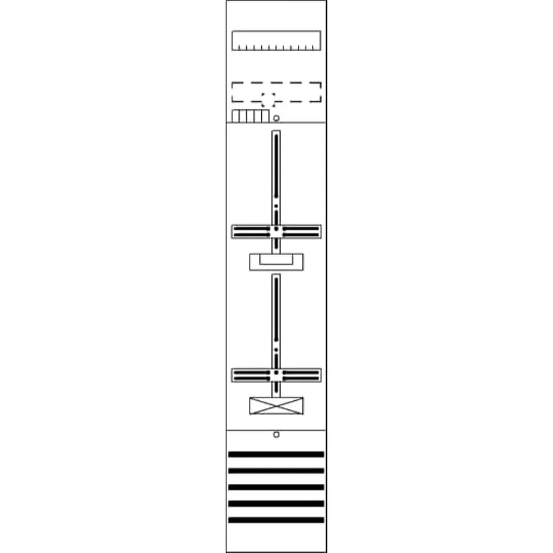 ABB Striebel & John DF19B11 Zählerfeld 9RE 1Z1R vorverdrahtet mit Zählerkreuz