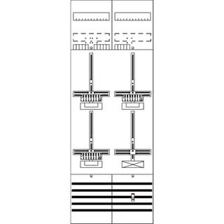 ABB Striebel & John DF29P3A Zählerfeld 9RE 3Z1S vorverdrahtet mit Zählerkreuz