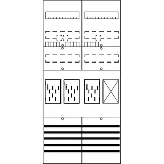 ABB Striebel & John BF27F31 Zählerfeld 7RE Z1R vorverdrahtet mit BKE-I