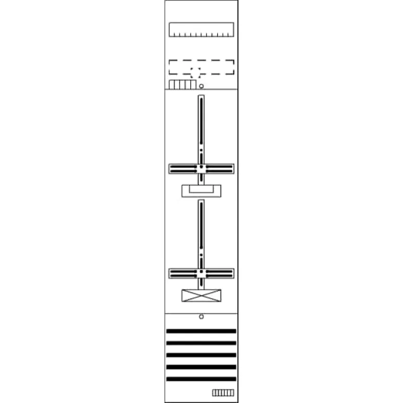 ABB Striebel & John DF19G11 Zählerfeld 9RE 1Z1R vorverdrahtet mit Zählerkreuz
