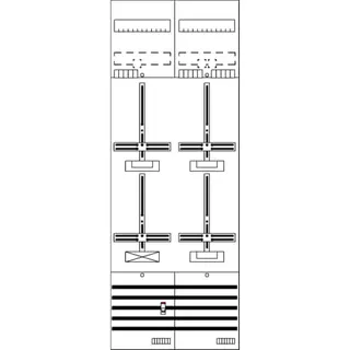 ABB Striebel & John DF29G3B Zählerfeld 9RE 3Z1S vorverdrahtet mit Zählerkreuz