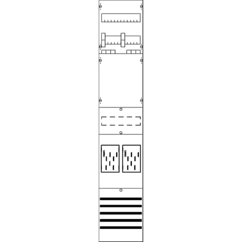 ABB Striebel & John BF19A2XAY Zählerfeld 9RE 2Z vorverdrahtet mit BKE-I