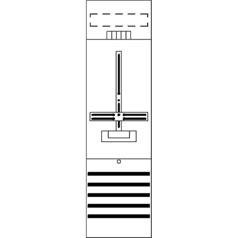 ABB Striebel & John DF16A1 Zählerfeld 6RE 1Z vorverdrahtet mit Zählerkreuz