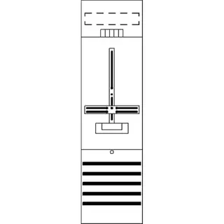 ABB Striebel & John DF16A1 Zählerfeld 6RE 1Z vorverdrahtet mit Zählerkreuz