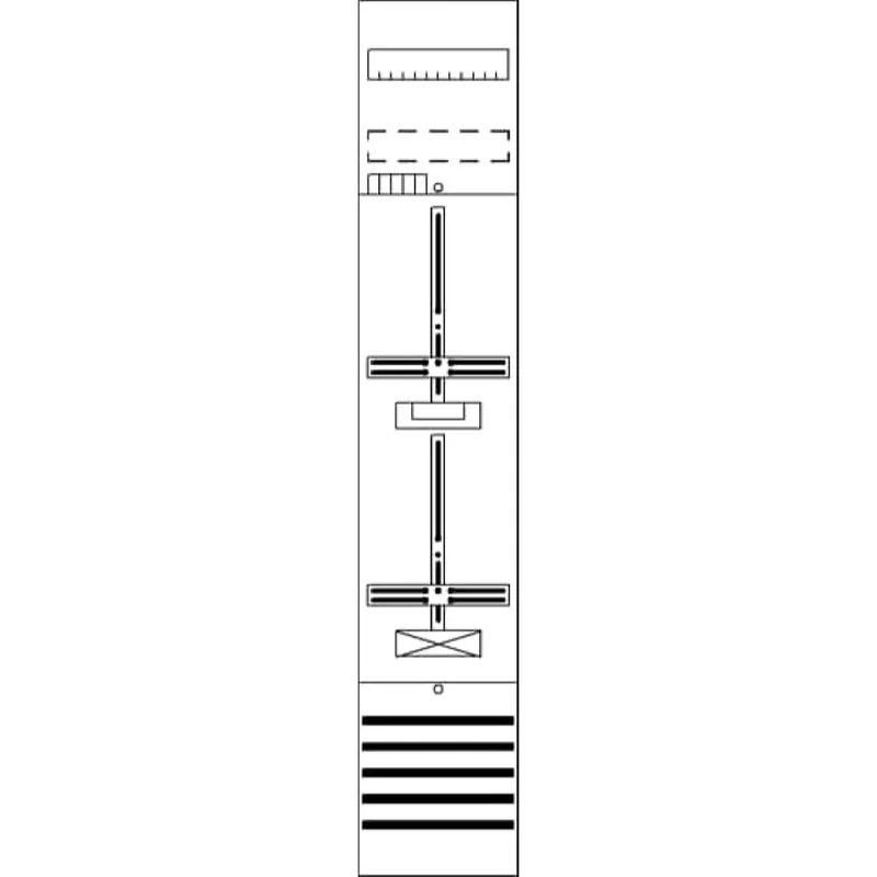 ABB Striebel & John DF19A1XXB Zählerfeld 9RE 1Z vorverd. mit Zählerkreuz 16qmm