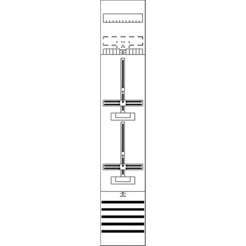 ABB Striebel & John DF19A2XS Zählerfeld 9RE 2Cu vorverdrahtet mit Zählerkreuz