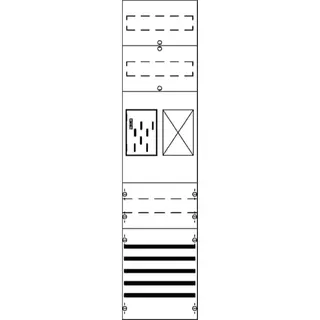 ABB Striebel & John FB17XM2 Zählerfeld ohne Verdrahtung mit BKE-I, 7RE