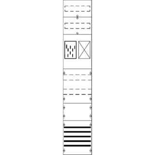 ABB Striebel & John FB19XM2 Zählerfeld ohne Verdrahtung mit BKE-I, 9RE