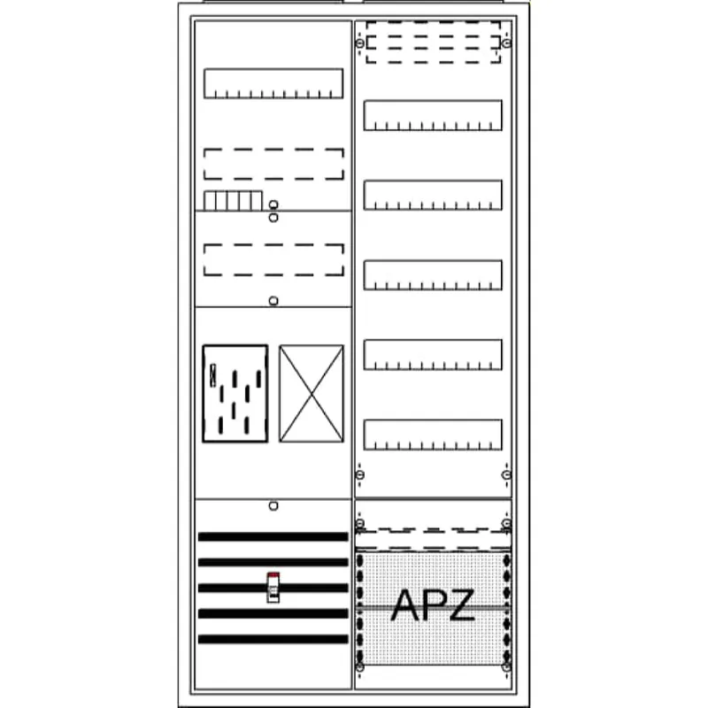 ABB Striebel & John BA27CB Komplettschrank, AP BKE-I, A27 1Z1R1V5A2