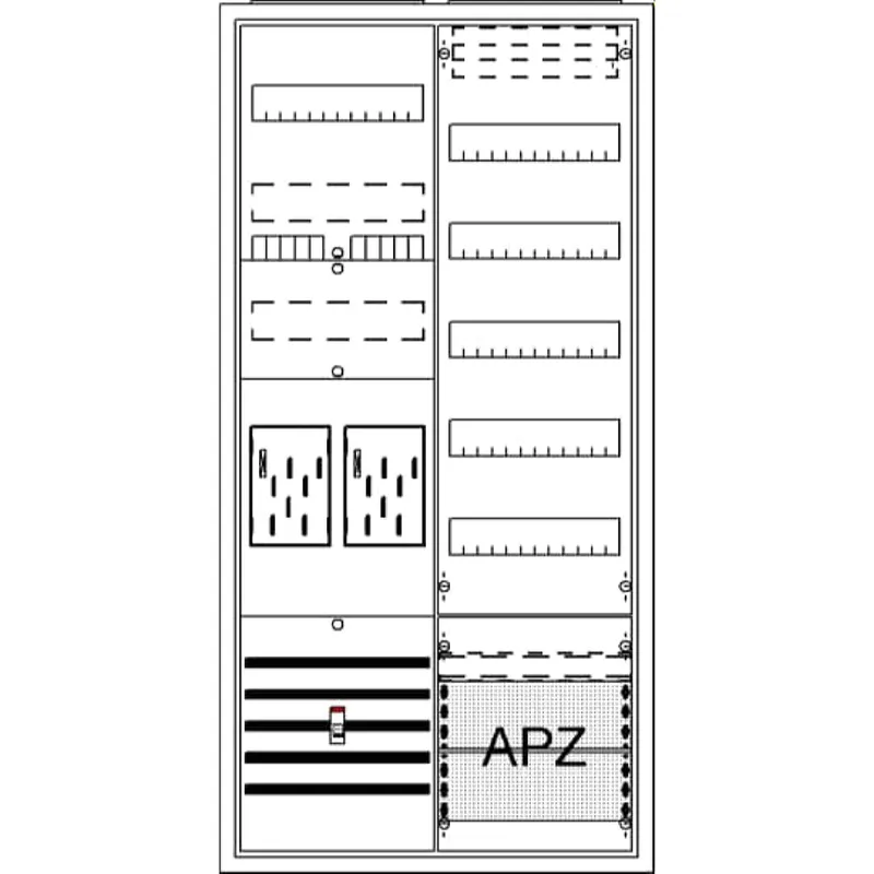 ABB Striebel & John BA27CM Komplettschrank, AP BKE-I, A27 2Z1V5A2