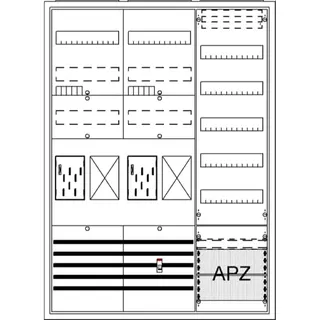 ABB Striebel & John BA37BG Komplettschrank, AP BKE-I, A37 2Z2R1V5A2