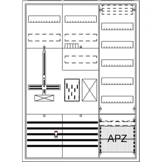 ABB Striebel & John BA37FC Komplettschrank, AP BKE-I, A37 1Z1R1S1V5A2