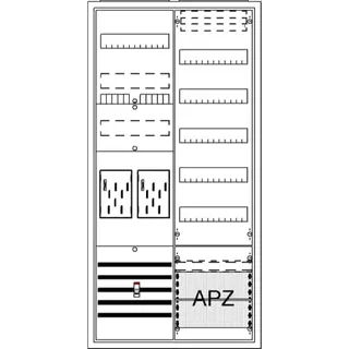 ABB Striebel & John BA27FM Komplettschrank, AP BKE-I, A27 2Z1V5A2