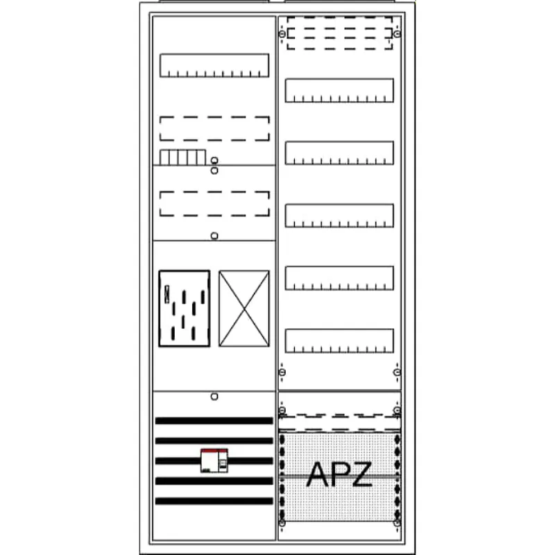ABB Striebel & John BA27CBL Komplettschrank, AP BKE-I, A27 1Z1R1V5A2OVR