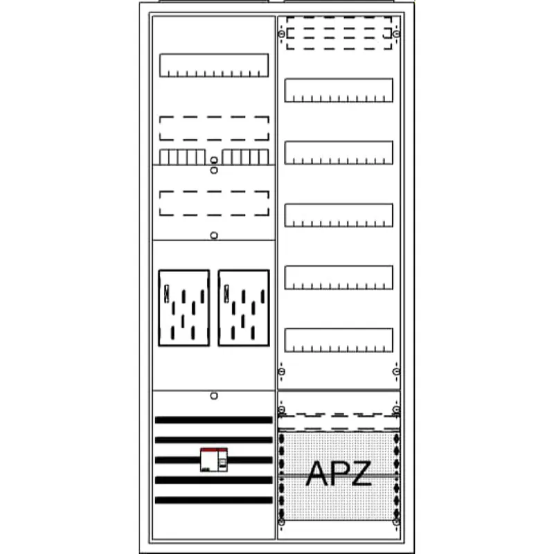 ABB Striebel & John BA27CML Komplettschrank, AP BKE-I, A27 2Z1V5A2OVR