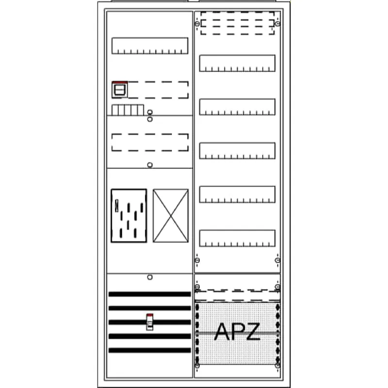 ABB Striebel & John BA27TB Komplettschrank, AP BKE-I, A27 1Z1R1V5A2