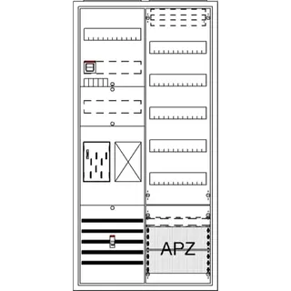 ABB Striebel & John BA27TB Komplettschrank, AP BKE-I, A27 1Z1R1V5A2