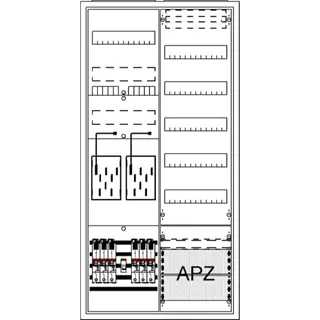 ABB Striebel & John BA27LM7 Komplettschrank, AP BKE-I, A27 2Z1V5A2