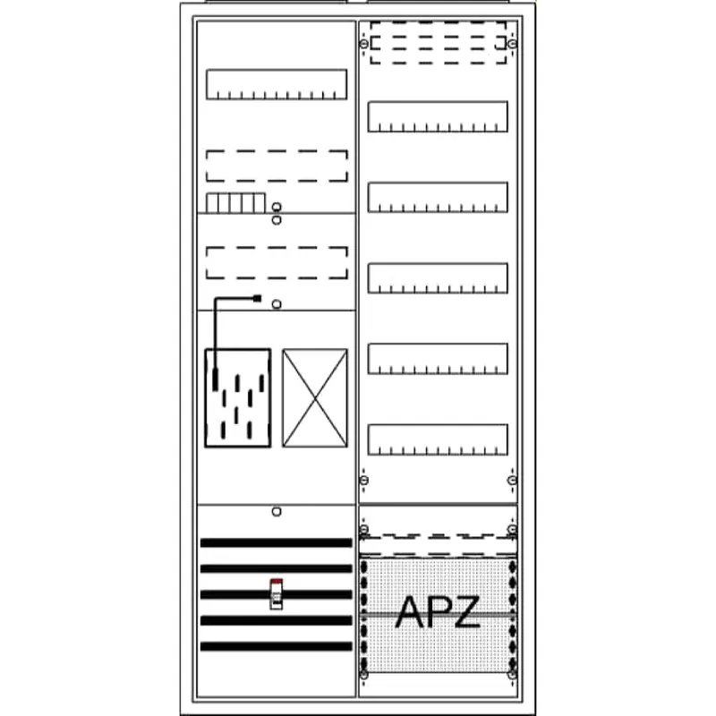 ABB Striebel & John BA27MB Komplettschrank, AP BKE-I, A27 1Z1R1V5A2