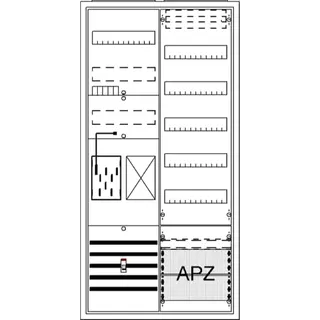 ABB Striebel & John BA27MB Komplettschrank, AP BKE-I, A27 1Z1R1V5A2