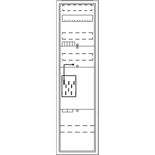 ABB Striebel & John BA17MAK Komplettschrank, AP BKE-I, A17 1Z Hutschiene
