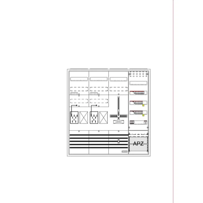 ABB Striebel & John BA47KHHY Komplettschrank, AP BKE-I, A47 2Z2R1S1V5A2