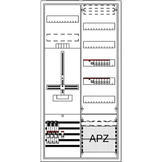 ABB Striebel & John DA27BB5V Komplettschrank, AP Dreipunkt, A27 1Z1V5A2