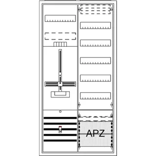 ABB Striebel & John DA27BB Komplettschrank, AP Dreipunkt, A27 1Z1V5A2
