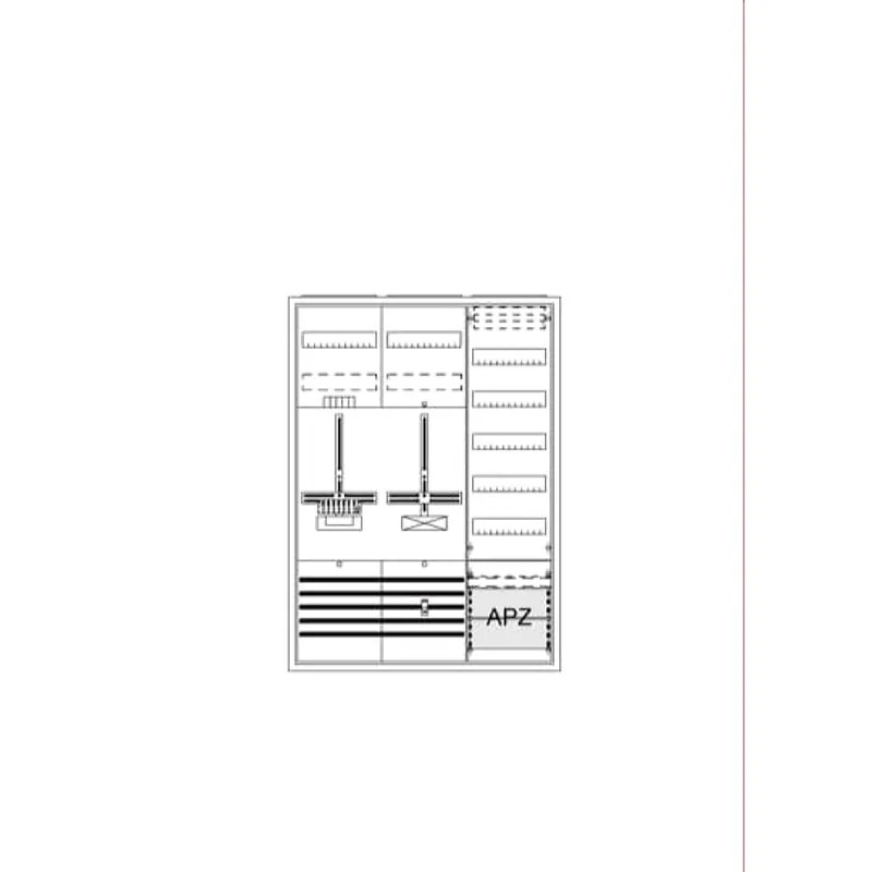 ABB Striebel & John DA37PC Komplettschrank, AP Dreipunkt, A37 1Z1S1V5A2