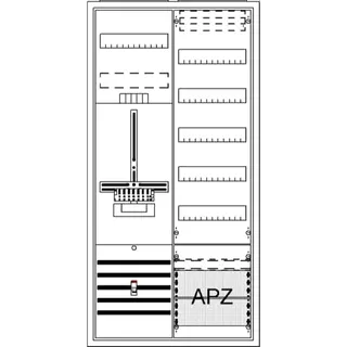 ABB Striebel & John DA27PB Komplettschrank, AP Dreipunkt, A27 1Z1V5A2