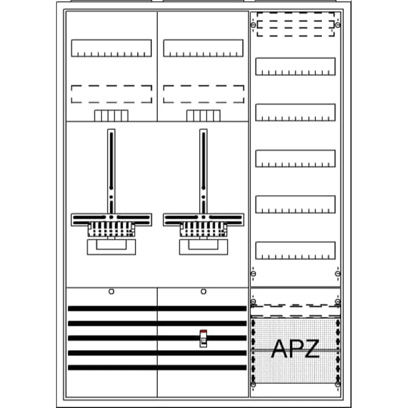 ABB Striebel & John DA37PG Komplettschrank, AP Dreipunkt, A37 2Z1V5A2
