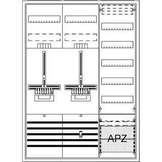 ABB Striebel & John DA37PG Komplettschrank, AP Dreipunkt, A37 2Z1V5A2