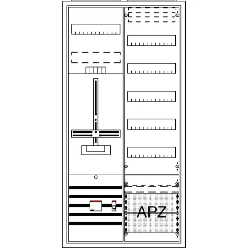 ABB Striebel & John DA27GBB Komplettschrank, AP Dreipunkt, A27 1Z1V5A2OVR