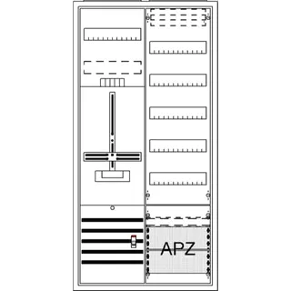 ABB Striebel & John DA27GB Komplettschrank, AP Dreipunkt, A27 1Z1V5A2